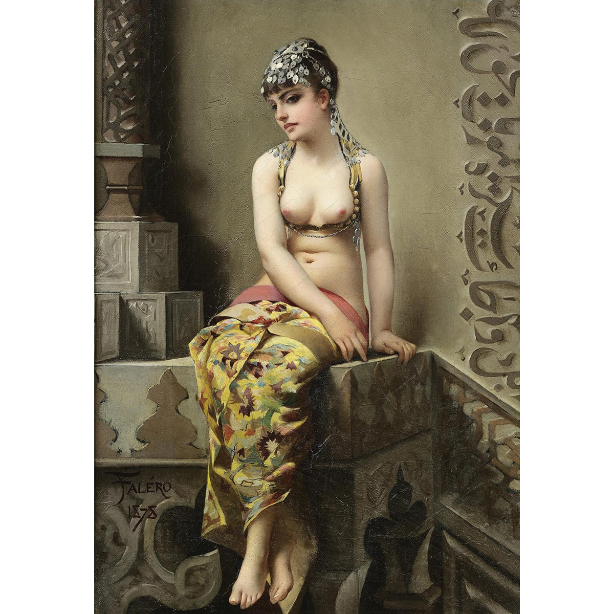 路易斯·里卡多·法莱罗人物油画