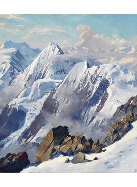 inscribed with title on the reverse风景油画 装饰画室内