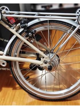 轮万向轮推行Plinebrompton折叠车货架行李架尾架小Cline布小布