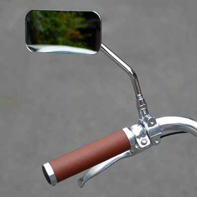 后视镜mirror反光镜金属复古山地车方形自行车22mm管可调节倒车镜