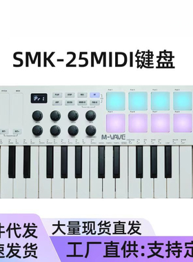 MIDI键盘MIDI控制器便携编曲键盘RGB打击垫键盘推荐