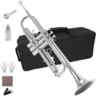 银色降B调镀镍小号乐器学生成人儿童考级初学铜管乐队学校推荐