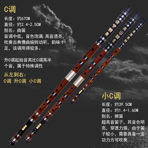 苦竹笛子乐器演奏考级超高音小c调横笛子曲笛C调升C调#C调