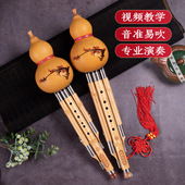 教学级音准金丝楠竹葫芦丝C调降B调三音演奏型学生成人初学考级