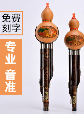 天然紫竹专业演奏葫芦丝c调降bAf调小d三音学生成人初学七孔