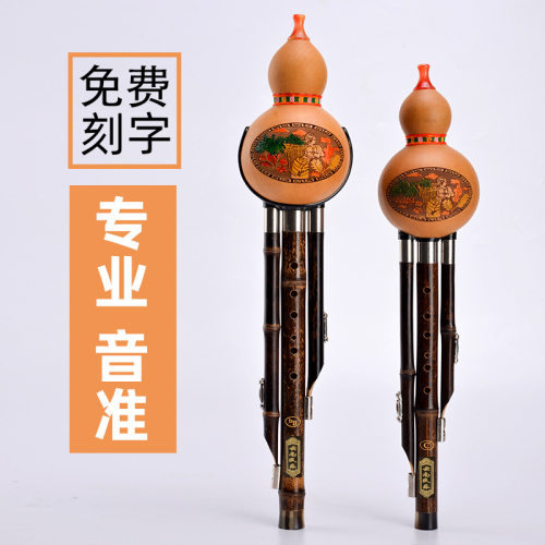 天然紫竹专业演奏葫芦丝c调降bAf调小d三音学生成人初学七孔