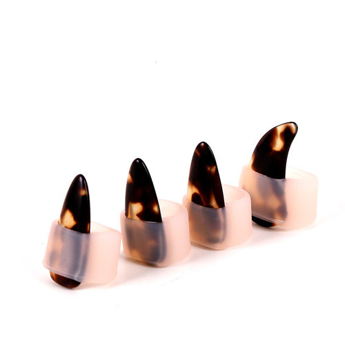 古筝指甲套免用胶布儿童初学小号硅胶成人专业弹古筝的指甲套配件