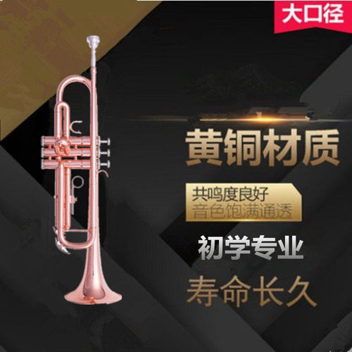 西洋铜管降B调小号乐器表面全磷学生初学成人乐队优选厂家