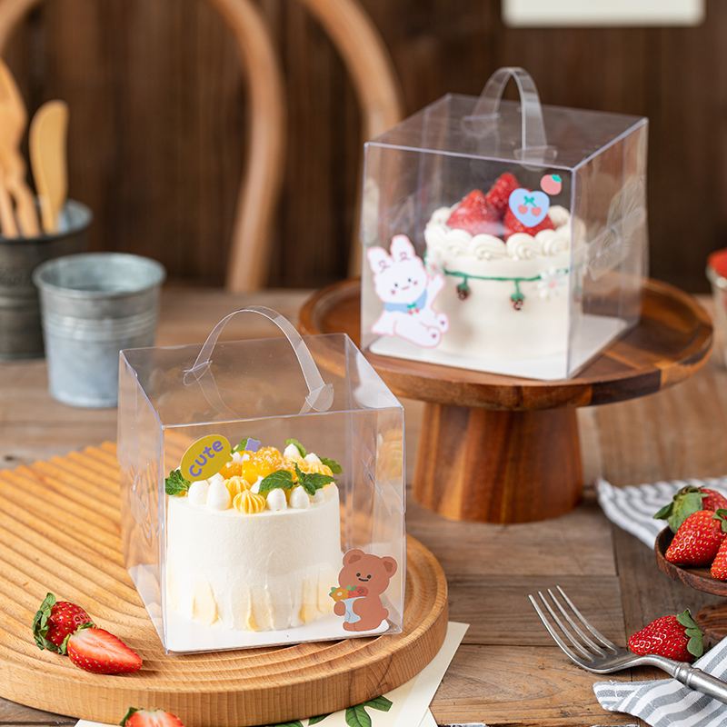 包装盒4寸6寸手提加高蛋糕盒子