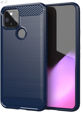谷歌Pixel5XL碳纤维拉丝手机壳GooglePixel5A加厚硅胶TPU全包防摔