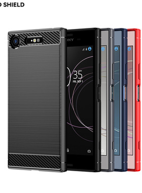 适用索尼XZ1手机壳Xperia XZ1Compact碳纤维防摔xz2保护套拉丝xz3软壳套