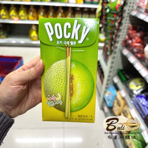 百奇pocky百力滋蜜瓜味饼干条