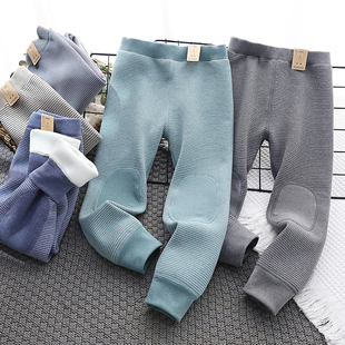 渺儿妈童品 男童加绒保暖裤冬季新款中大童一体绒加厚秋裤打底裤