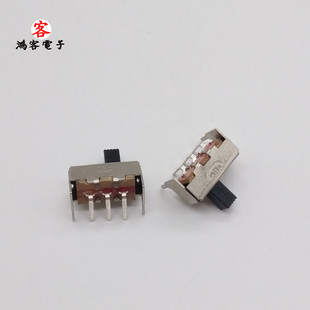 (10只)拨动开关 SS12F23G5 单排弯脚二挡 1P2T 柄高5MM 滑动开关