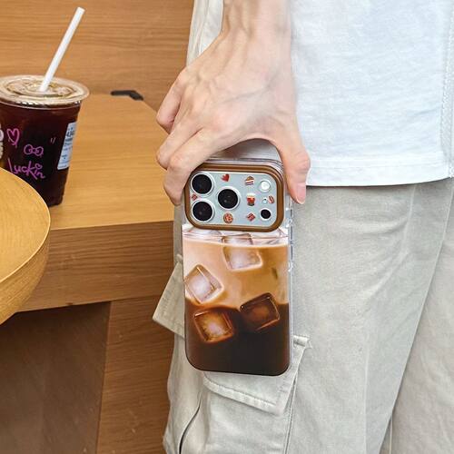 韩系冰拿铁iPhone防摔手机壳新款