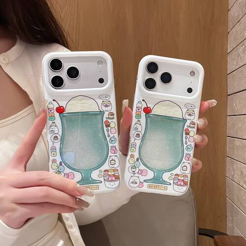 韩系角落生物圣代苹果全包防摔壳