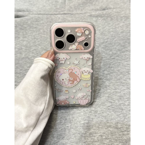 韩系透明爱心甜品兔全包防摔软壳