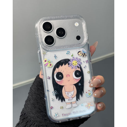 韩系透明蜜蜂小玉全包防摔手机壳