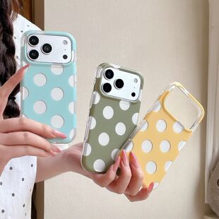 SHEEP CASE韩系ins风简约圆点适用苹果17promax手机壳iphone16pro新款15小众14高级感13女17全包防摔保护套软