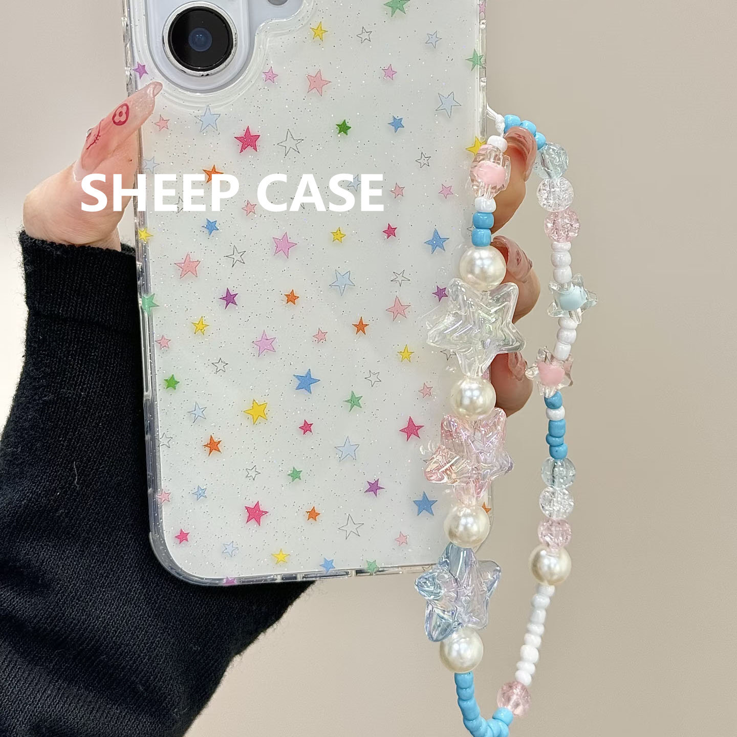 ins风少女心手机挂饰甜美手机链百搭ccd相机挂件小众手机挂绳女款