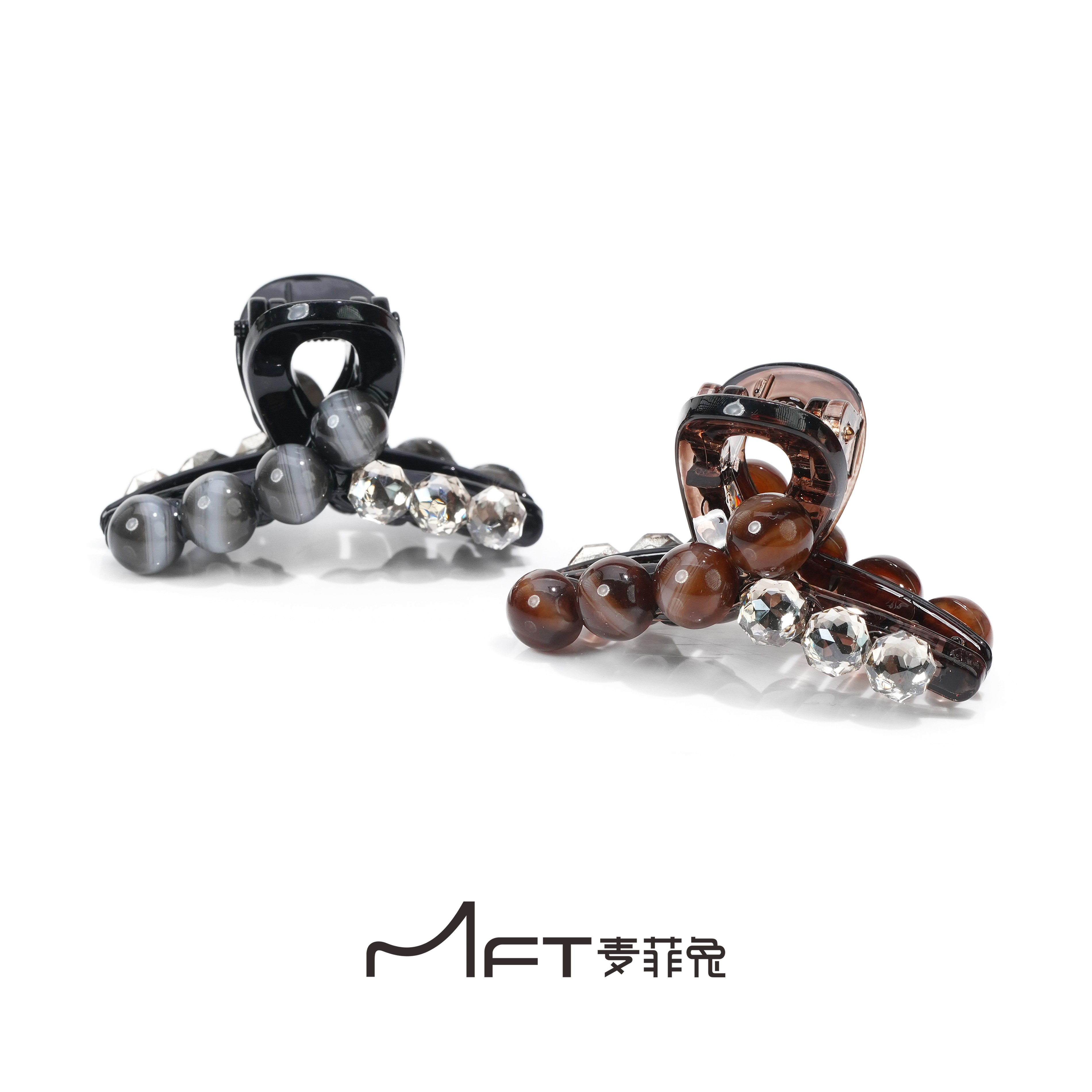 兰壹壹珠玑小抓夹时尚百搭水钻发量少发夹简约韩版高级感发夹发饰