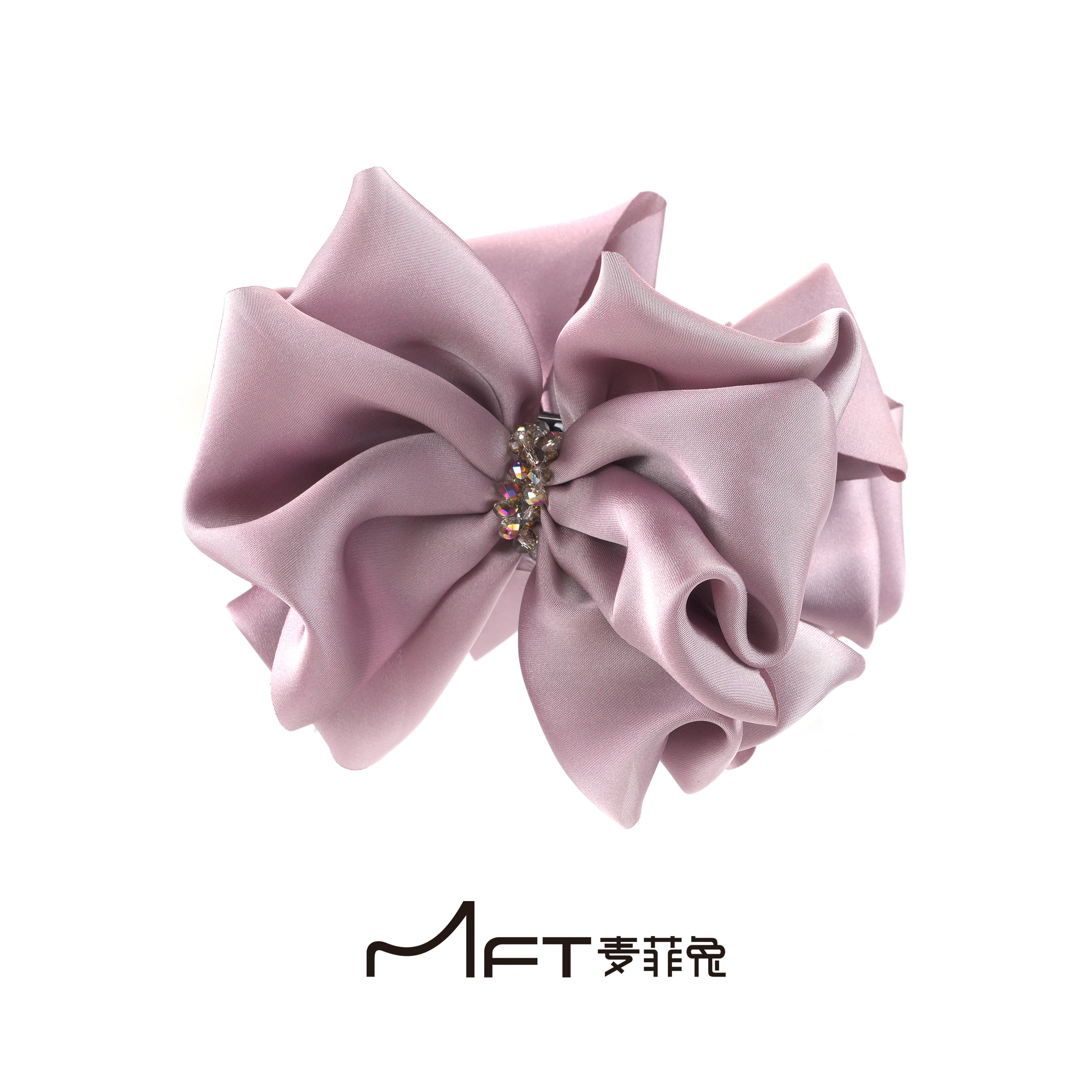 兰壹壹半夏时丸子夹韩版蝴蝶结百搭懒人丸子头抓夹发夹发饰