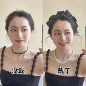 兰壹壹棉花糖抓夹法式 甜美蓬松显发量8cm贝壳抓夹高颅顶发饰头饰