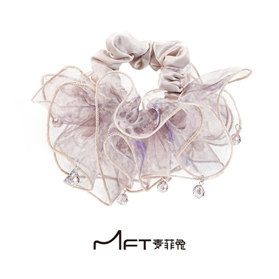 雾莎发圈春季新款超仙欧若风浪漫蓬松大肠发圈气质百搭头绳发饰