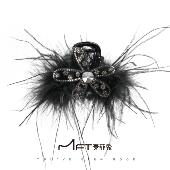 兰壹壹樱花精灵抓夹冬日氛围感显发量羽毛鲨鱼夹高级盘发饰时尚