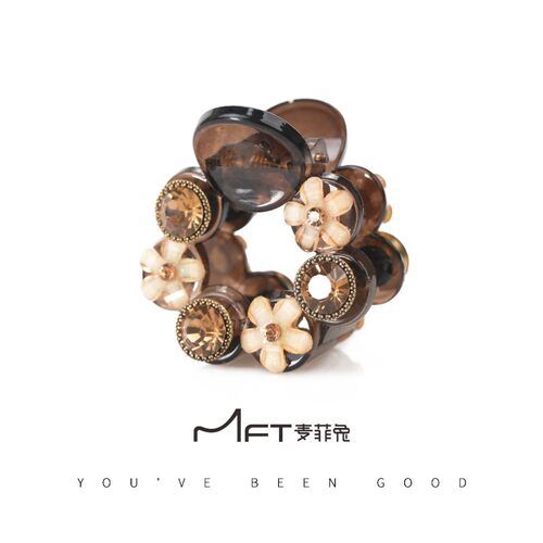 兰壹壹小雏菊抓夹韩版花环马尾夹春夏新款气质优雅半扎发小抓夹