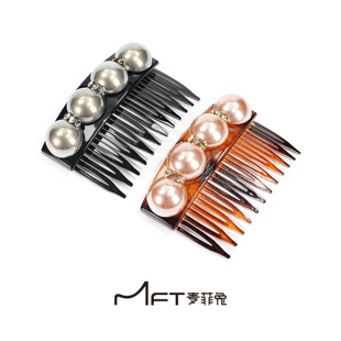 东方之珠发梳韩系倒插梳碎发整理神器公主头刘海发夹半扎发卡发饰