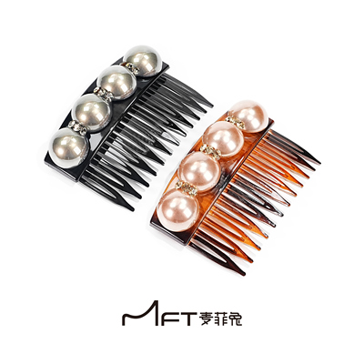 东方之珠发梳韩系倒插梳碎发整理神器公主头刘海发夹半扎发卡发饰