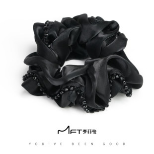 兰壹壹黛岚发圈手工串珠大肠发圈头绳女优雅高级感扎马尾皮筋发饰