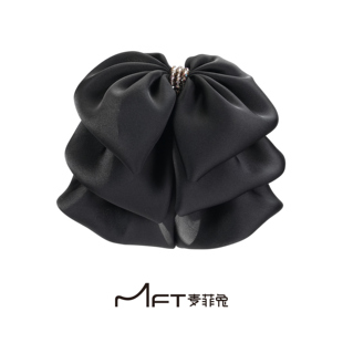 兰壹壹云絮马尾夹高端质感多层次飘带懒人抓夹蓬松显发量发饰发夹