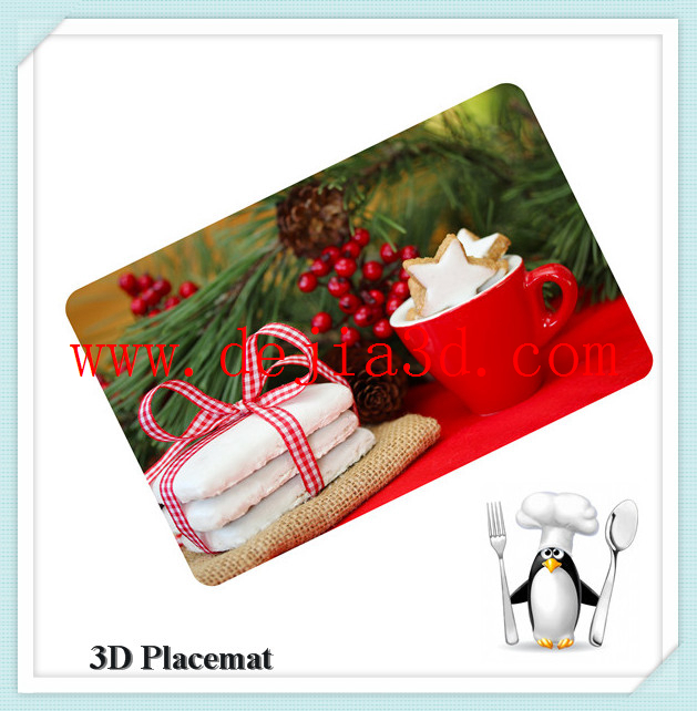 good quality 3d lenticular placemat/ 3d tablemat /3d coaster