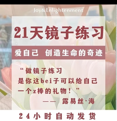 镜子练习21天创造生命的奇蹟自我接纳爱自己露易丝海音频课程