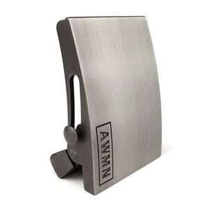 皮带扣头平滑扣配3.5cm无孔无卡槽腰带 无牙滚轴自动扣头男士 卡扣