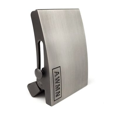 无牙滚轴自动扣头男士皮带扣头平滑扣配3.5cm无孔无卡槽腰带 卡扣