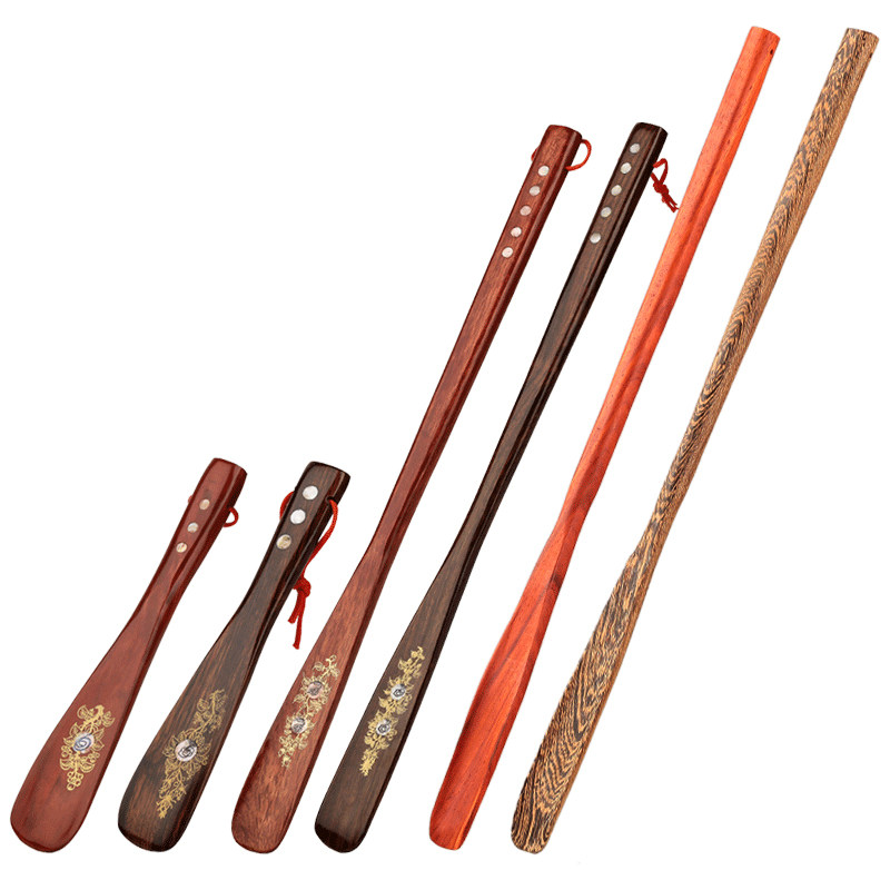 JAPANESE SOLID WOOD SHOEHORN LONG HANDLE HOME SHOE ARTIFACT WEARING SHOE ASSISTIVE SHOE HANDLE SHOE SHOEING SMALL CARRYING