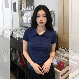 大码胖mm显瘦减龄设计感漂亮短袖t恤女2026初夏独特绝美正肩上衣