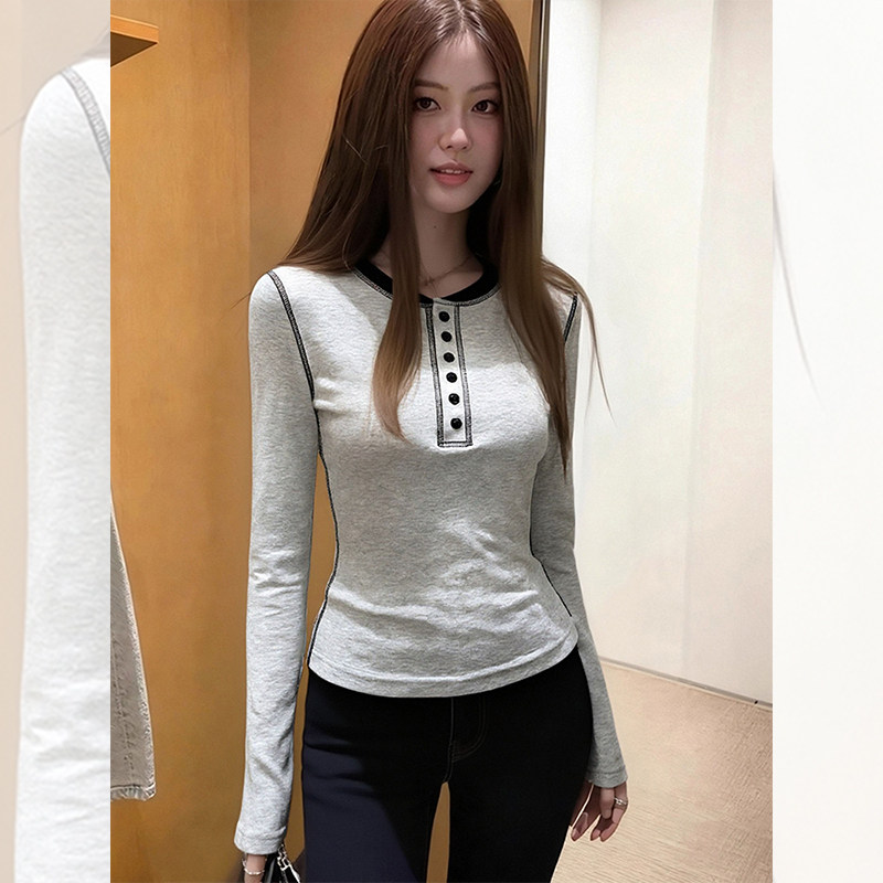 大码胖mm亨利领内搭打底衫上衣女秋冬季绝美加绒磨毛长袖正肩T恤,女装/女士精品,大码内搭,淘宝优惠券,粉丝福利购,淘宝优惠卷