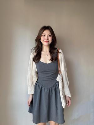 高级感穿搭小个子连衣裙两件套