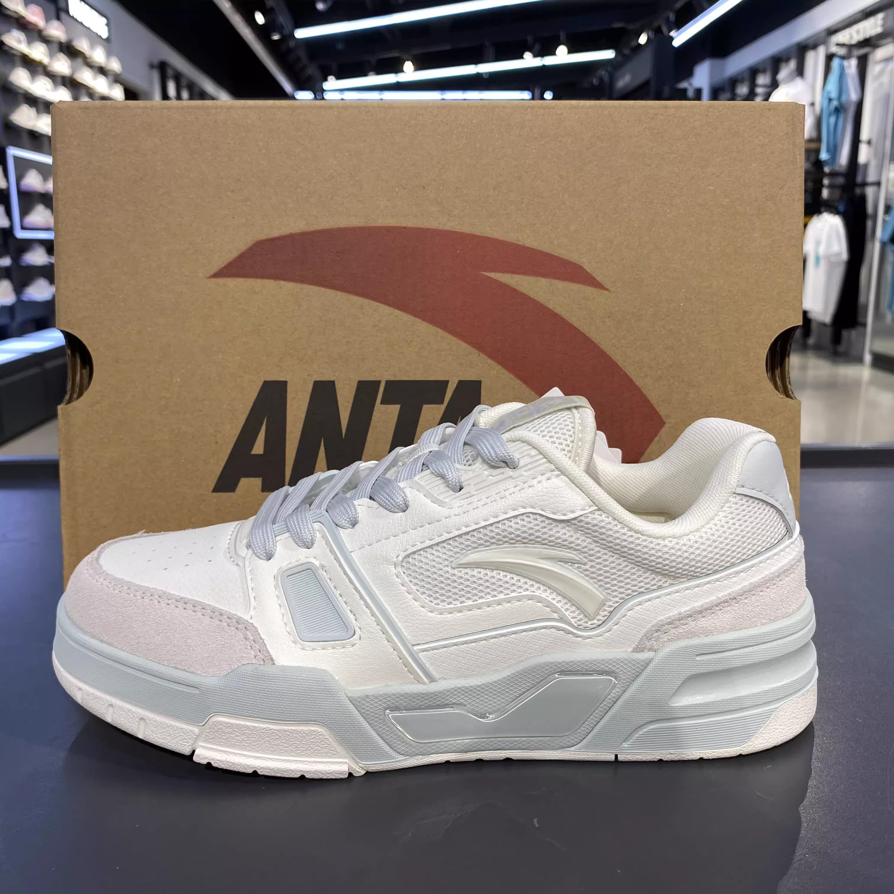 安踏烈焰5王一博同款板鞋男夏季7滑板运动鞋休闲鞋正品112428081