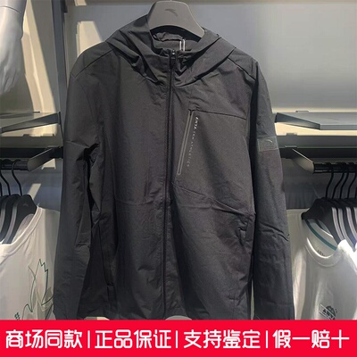 安踏梭织运动外套男2025秋款防风保暖舒适通勤夹克上衣152537605N