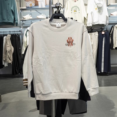 安踏凯里欧文系列卫衣男美式套头衫1加绒休闲运动上衣172541711N