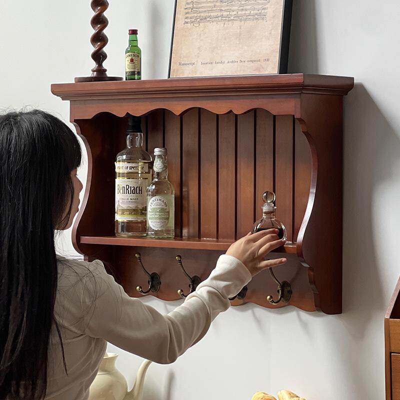 美式复古实木壁柜小户型客厅卧室收纳储物柜北欧简约轻奢装饰柜子,住宅家具,吊柜/壁柜,淘宝优惠券,粉丝福利购,淘宝优惠卷