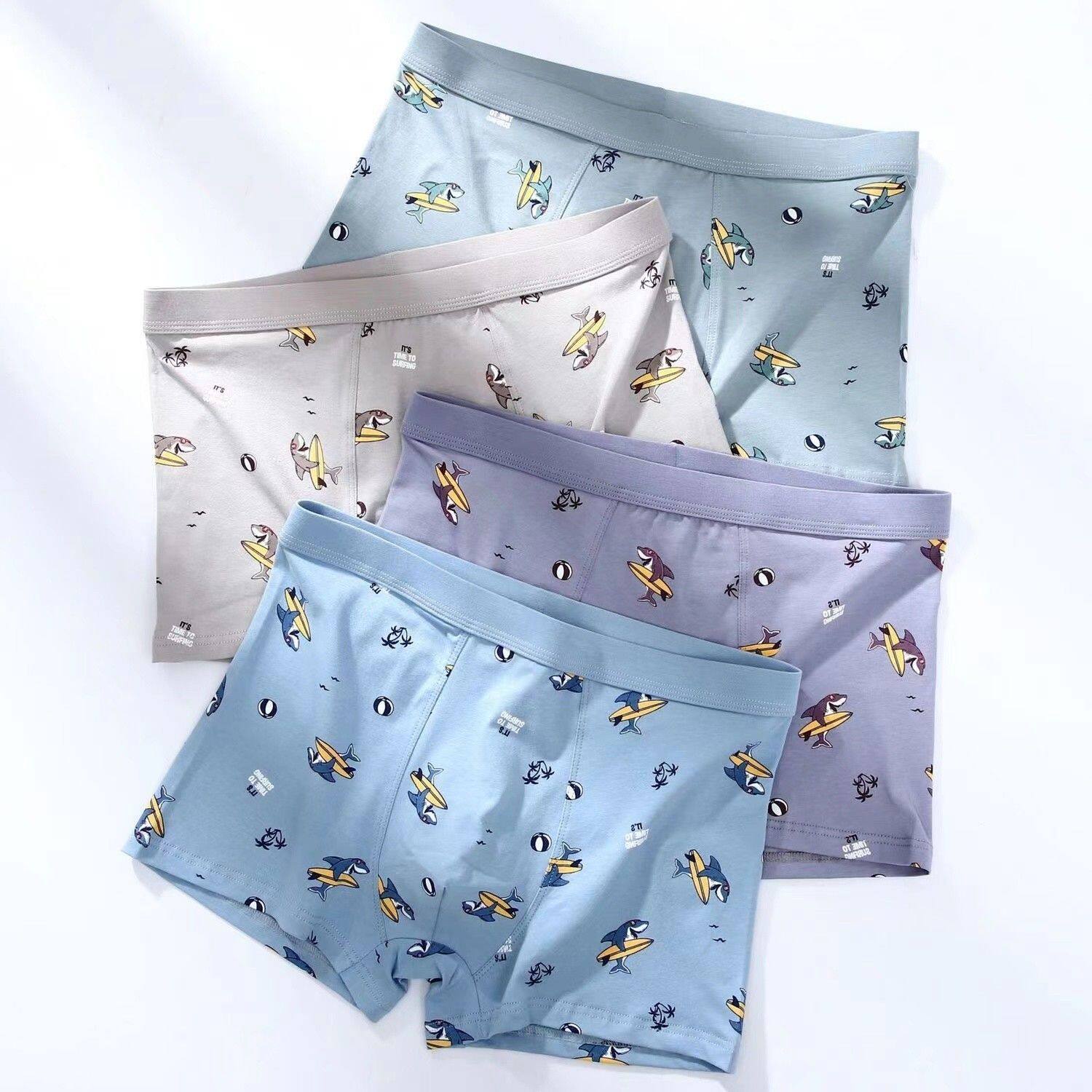 少年内裤男大童男孩15岁男学生纯棉透气青少年短裤中学生裤头潮流