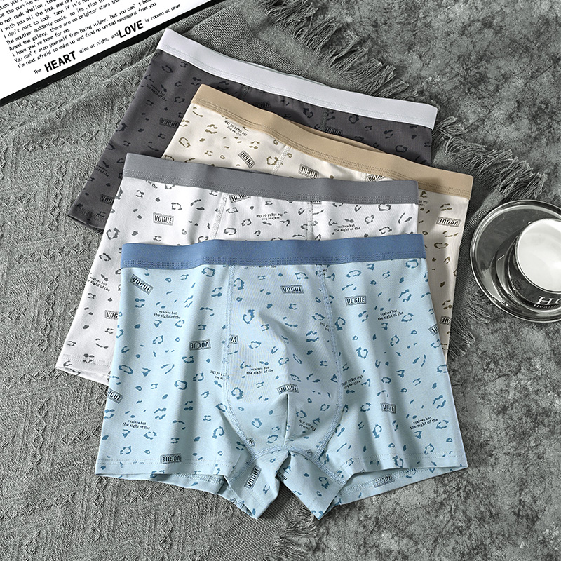 青少年男学生款纯棉抑菌平角内裤