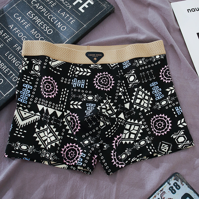 男士内裤男纯棉四角裤薄款抑菌透气男生平角裤大码宽松短裤头男款