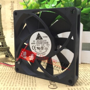 EFB0812HHB台达大风量PWM调速风扇电源8CM散热8015风扇12V 0.40A
